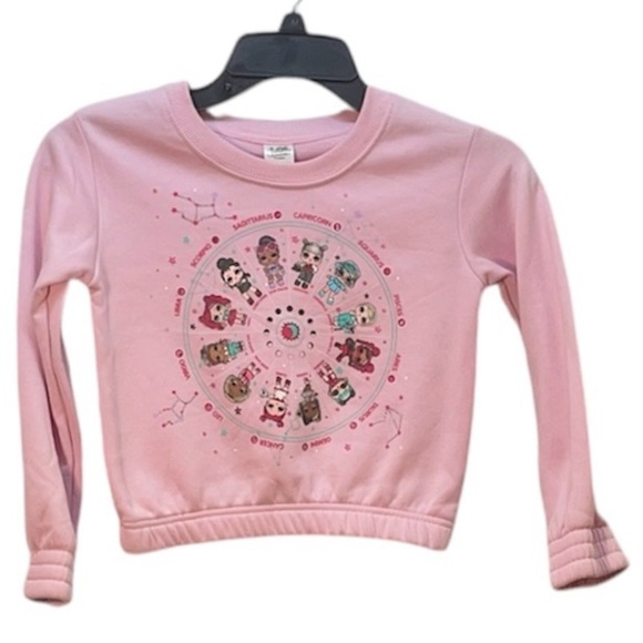 L.O.L. Surprise! Other - L.O.L. Surprise! Girls' Constellations & Zodiac Signs Pink Sweatshirt-S 6-6X NWT